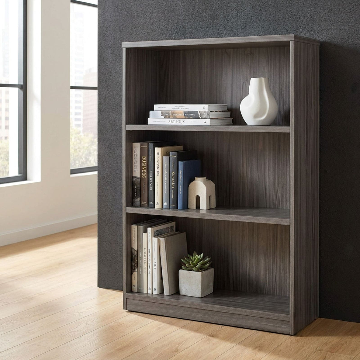 Bellagio 48" 3-Shelf Bookcase