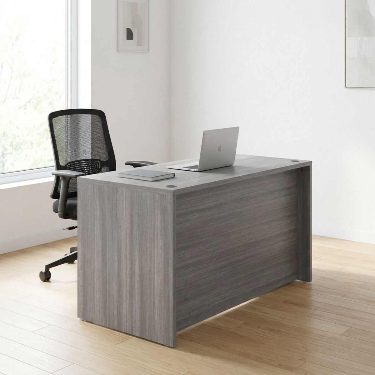 Bellagio 48" Suspended Single Pedestal Rectangular Desk