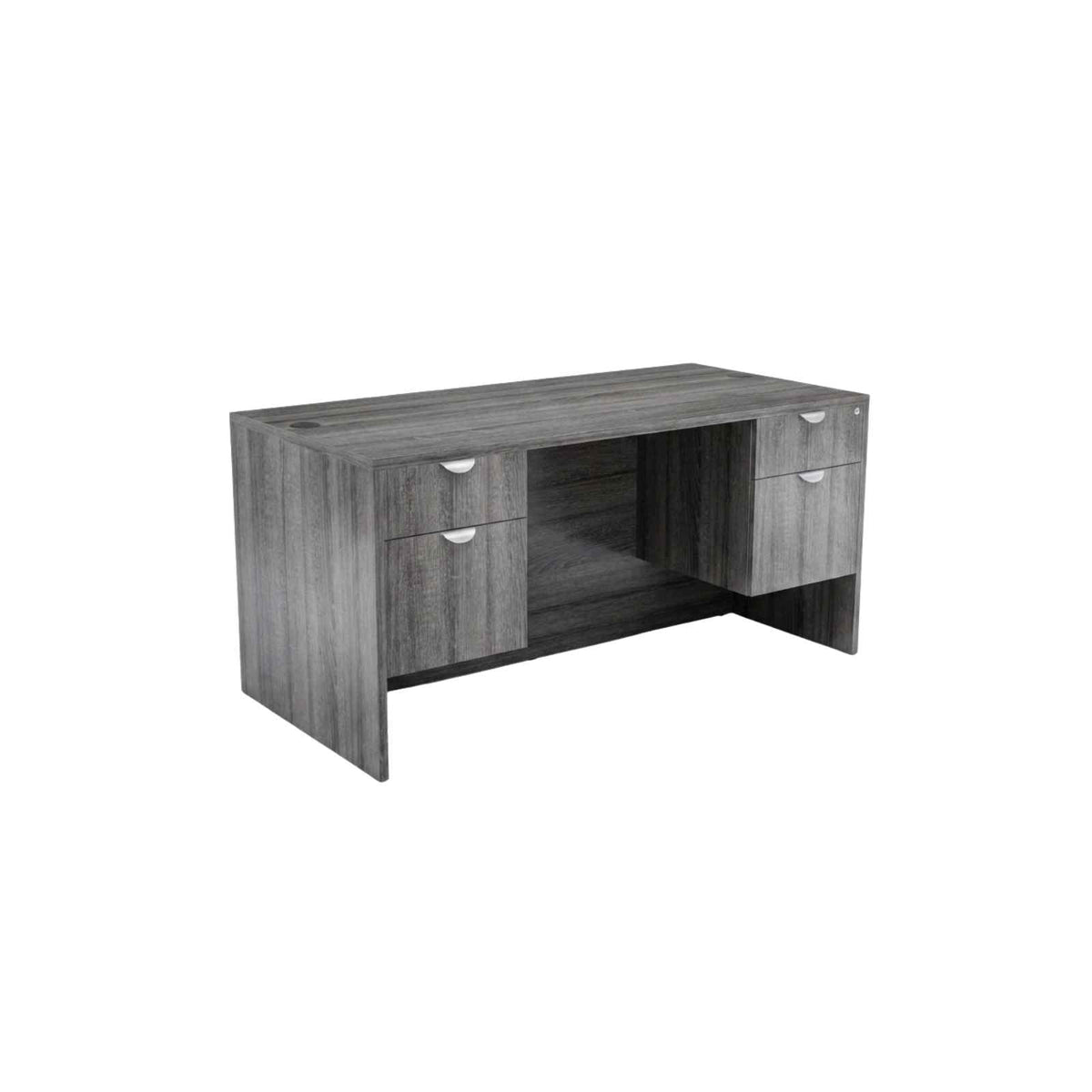 Bellagio 60"W Suspended Double Pedestal Rectangular Desk