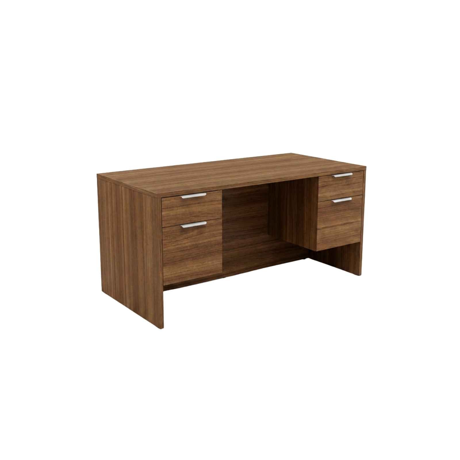 Bellagio 60"W Suspended Double Pedestal Rectangular Desk