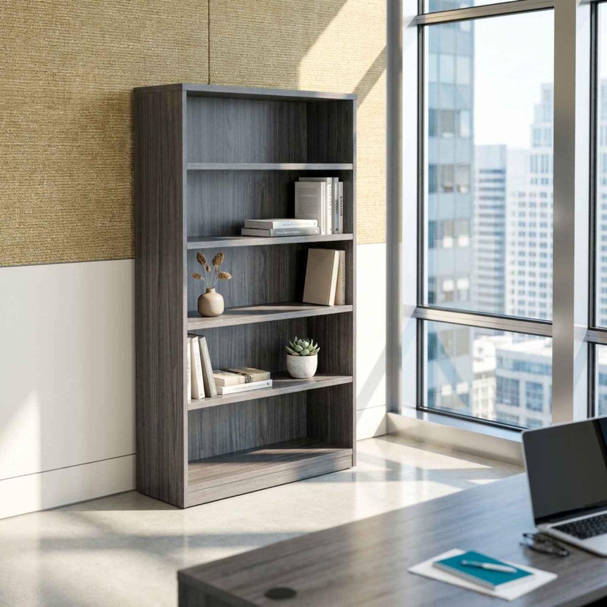 Bellagio 69"H 5-Shelf Bookcase