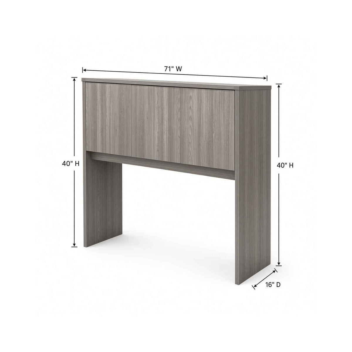 Bellagio 71" Hutch with Laminate Doors