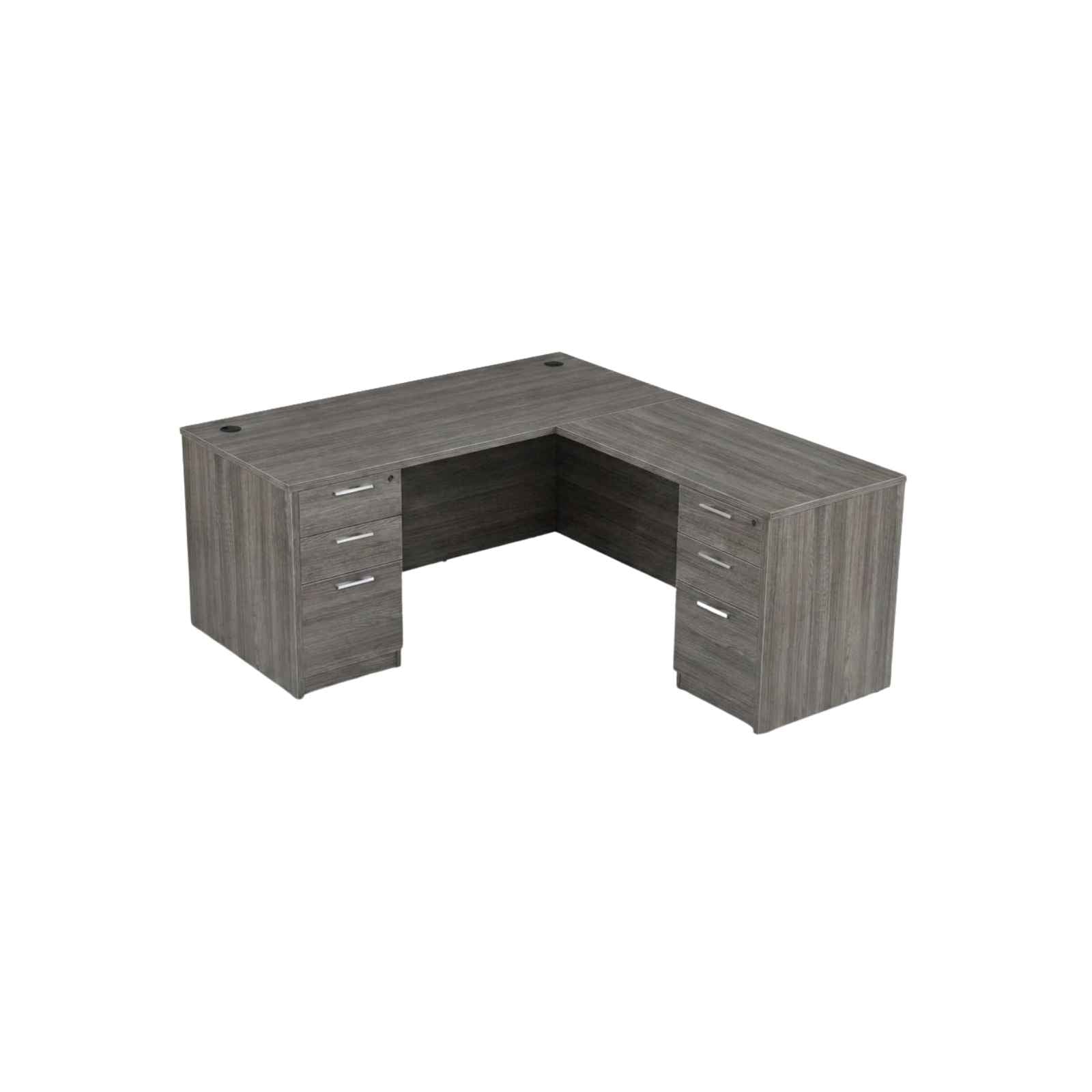Bellagio 71" L-Shaped Double Pedestal Desk