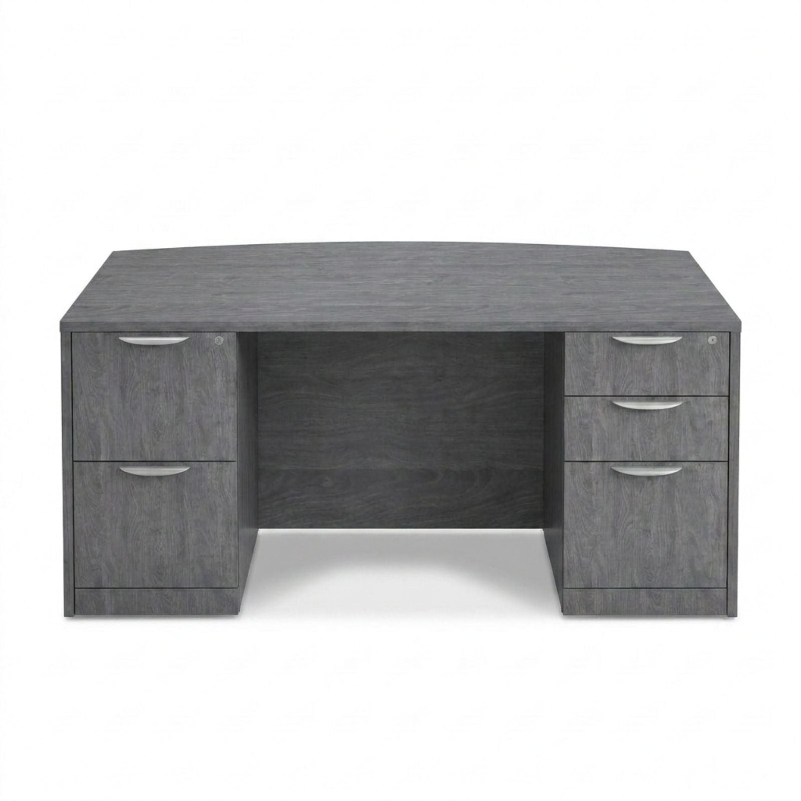 Bellagio 71"W Bow Front Double Pedestal Desk