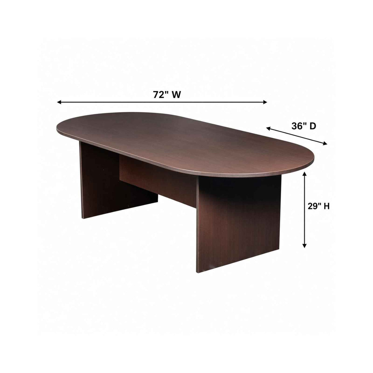 Carmel 6' Racetrack Conference Table