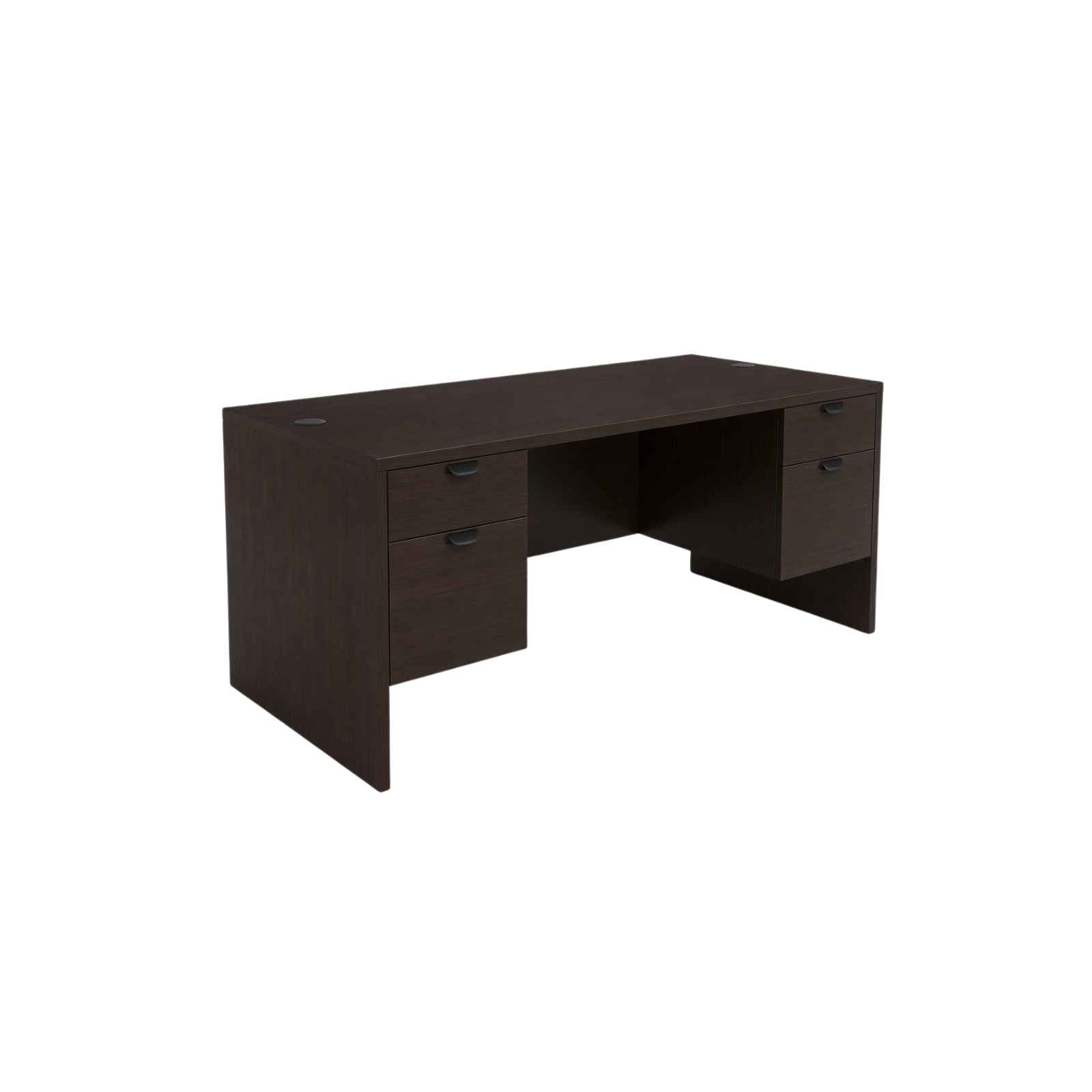 Carmel 66"W Suspended Double Pedestal Rectangular Desk