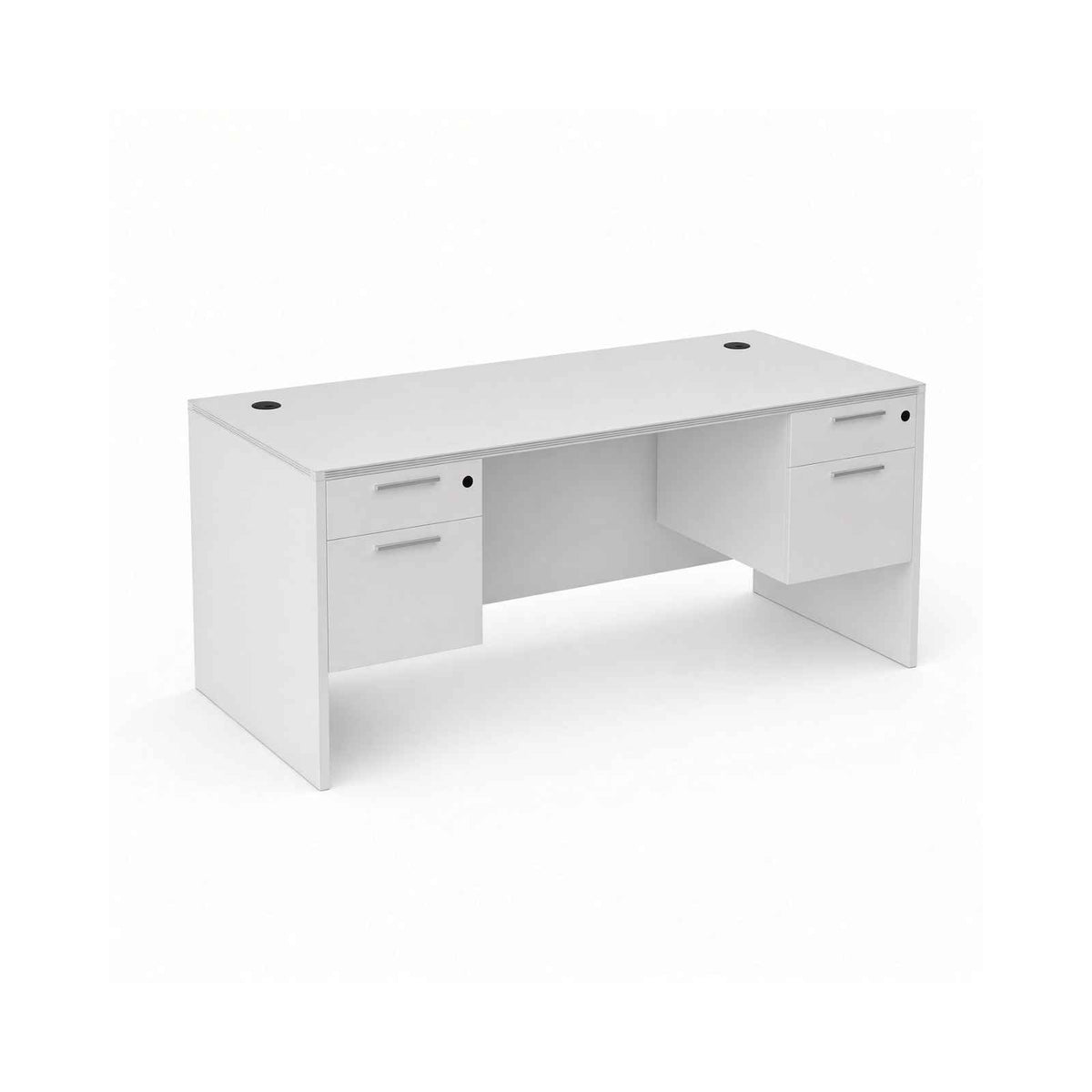 Carmel 60"W Suspended Double Pedestal Rectangular Desk