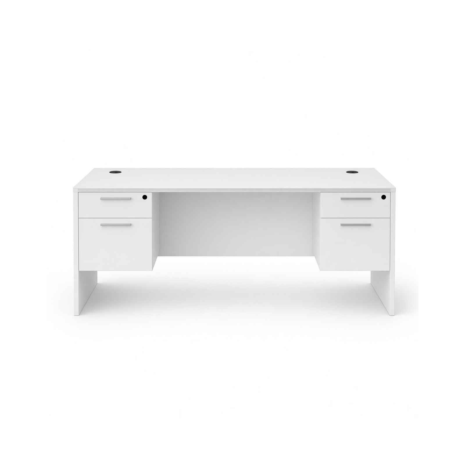 Carmel 60"W Suspended Double Pedestal Rectangular Desk