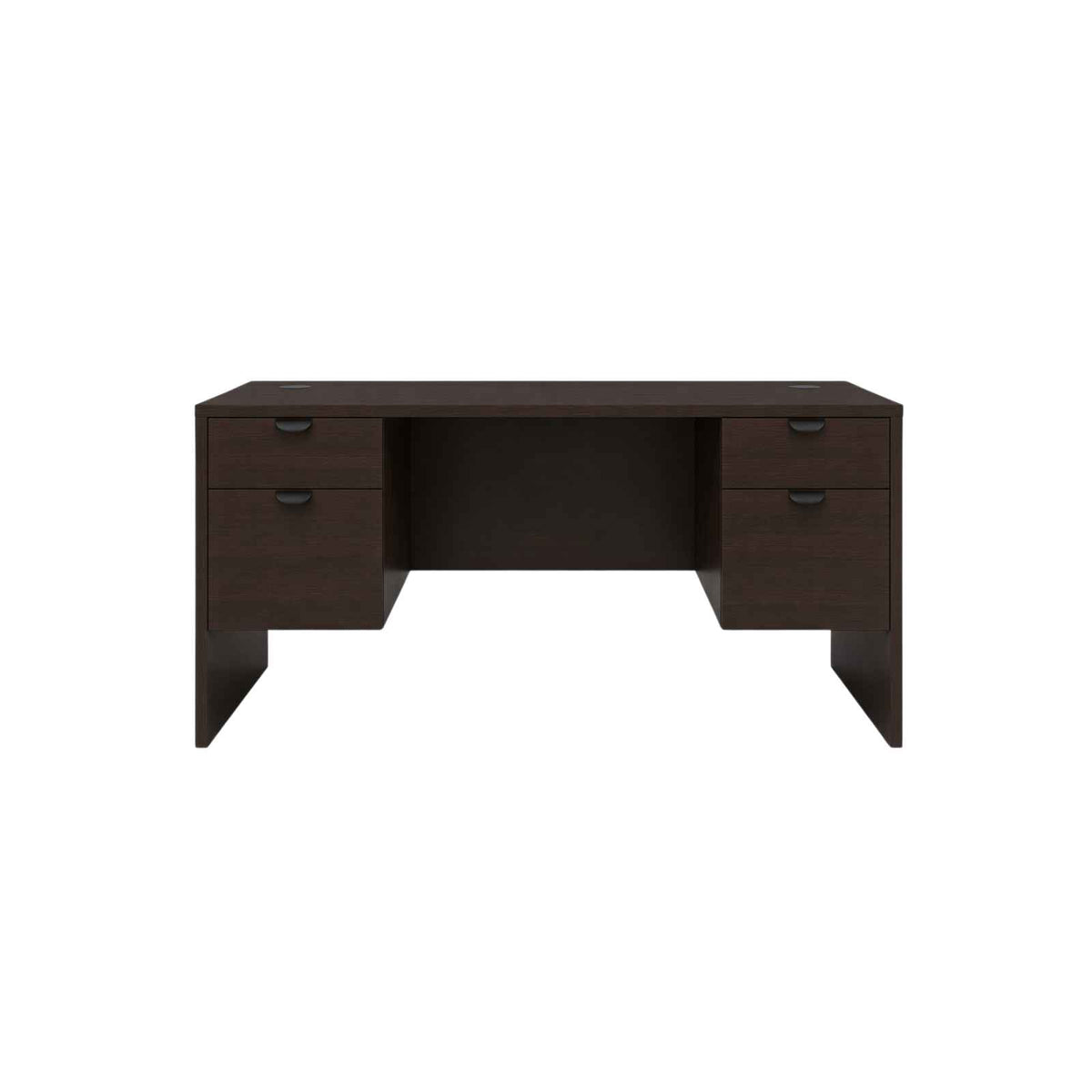 Carmel 66"W Suspended Double Pedestal Rectangular Desk