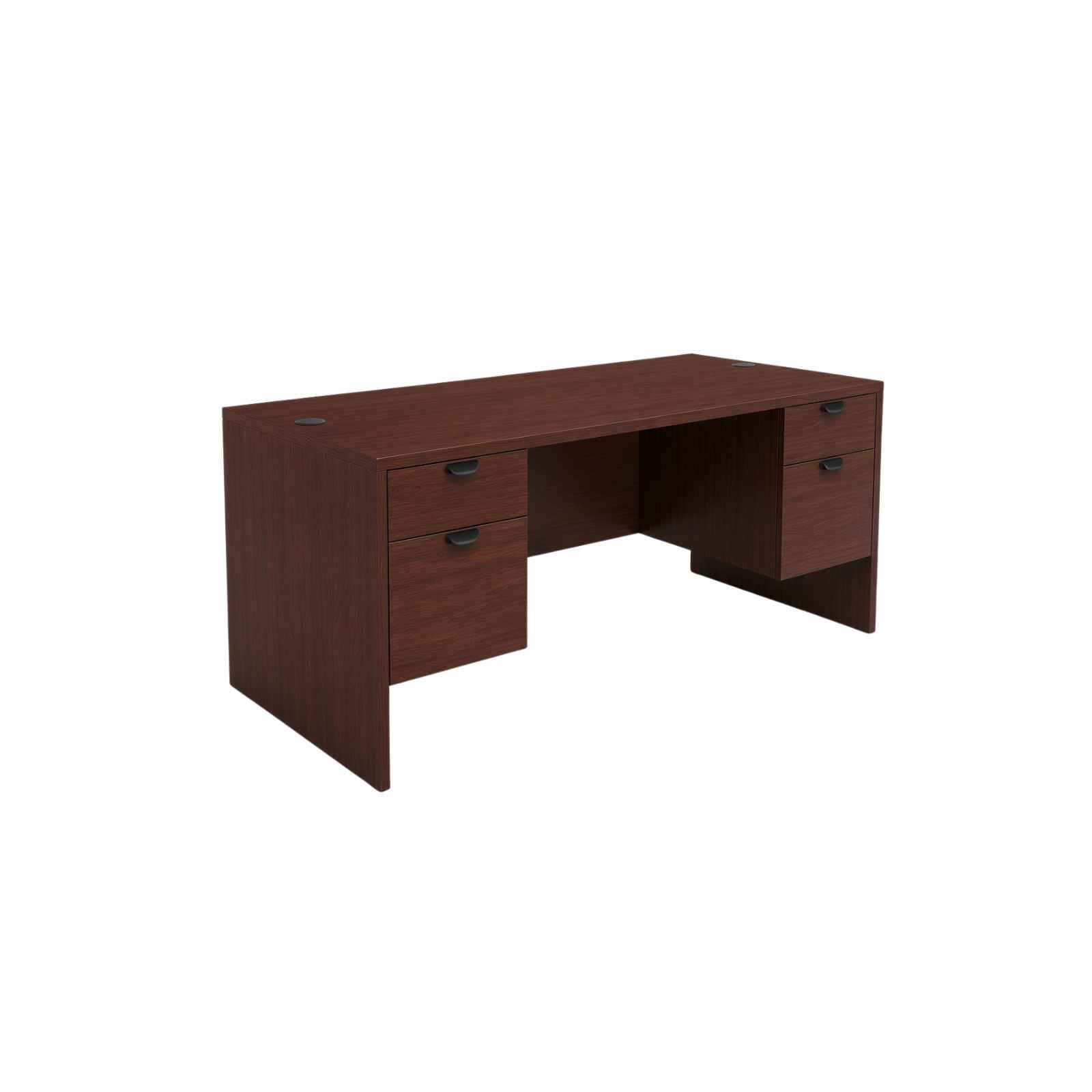 Carmel 66"W Suspended Double Pedestal Rectangular Desk