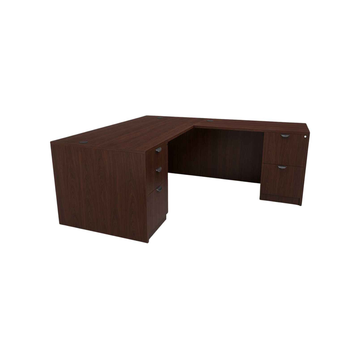 Carmel 66" L-Shaped Double Pedestal Desk