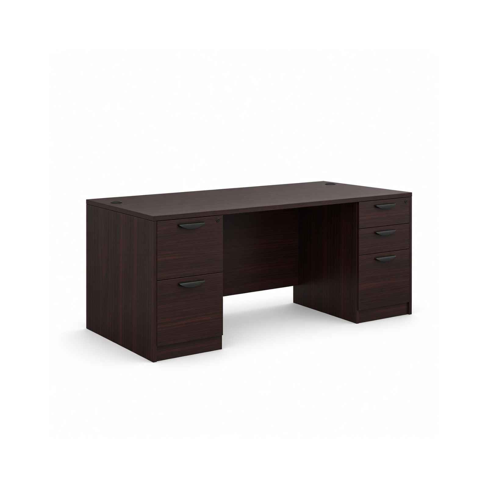 Carmel 66"W Double Pedestal Rectangular Desk