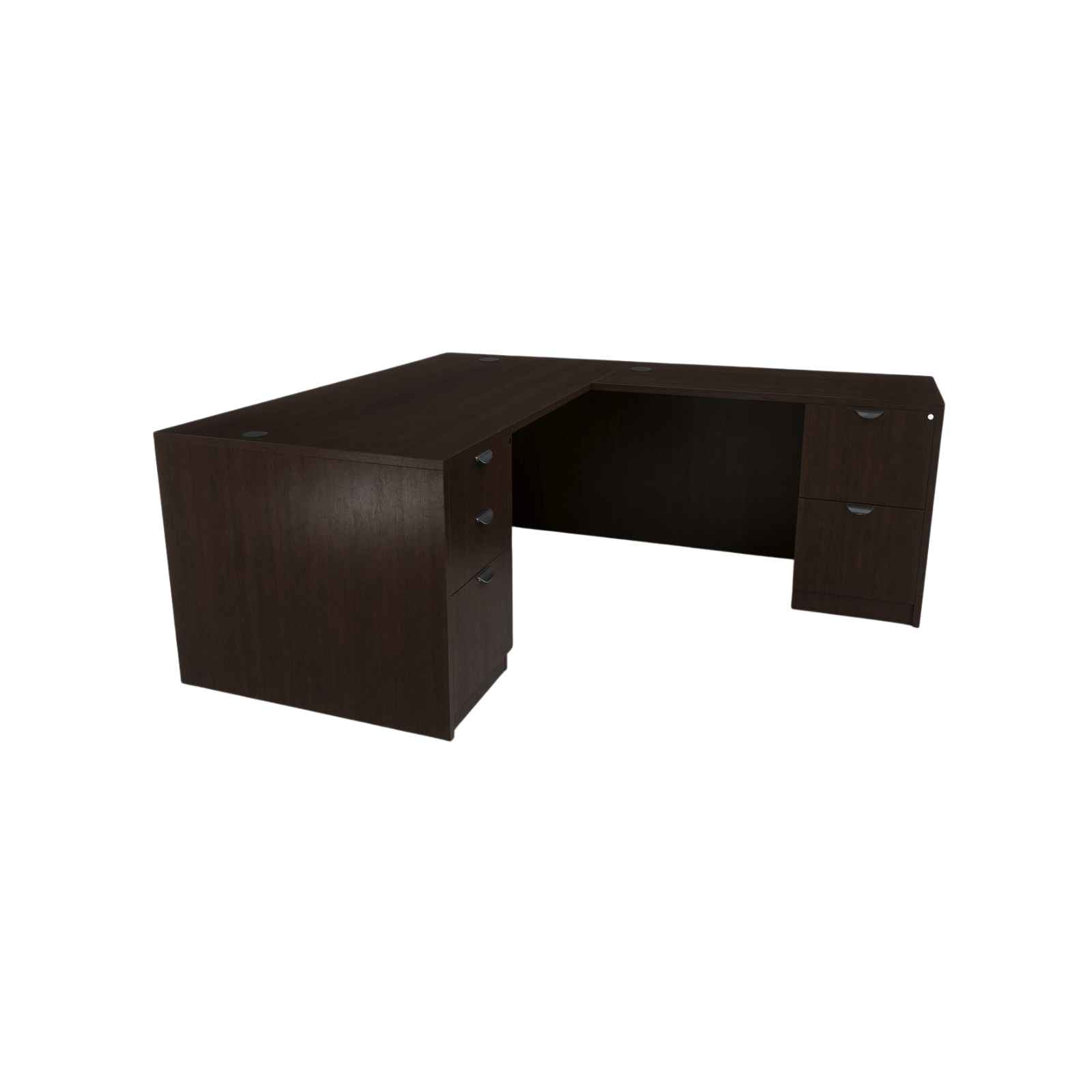 Carmel 71" L-Shaped Double Pedestal Desk