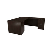 Carmel 71" L-Shaped Double Pedestal Desk