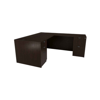 Carmel 71" L-Shaped Double Pedestal Desk