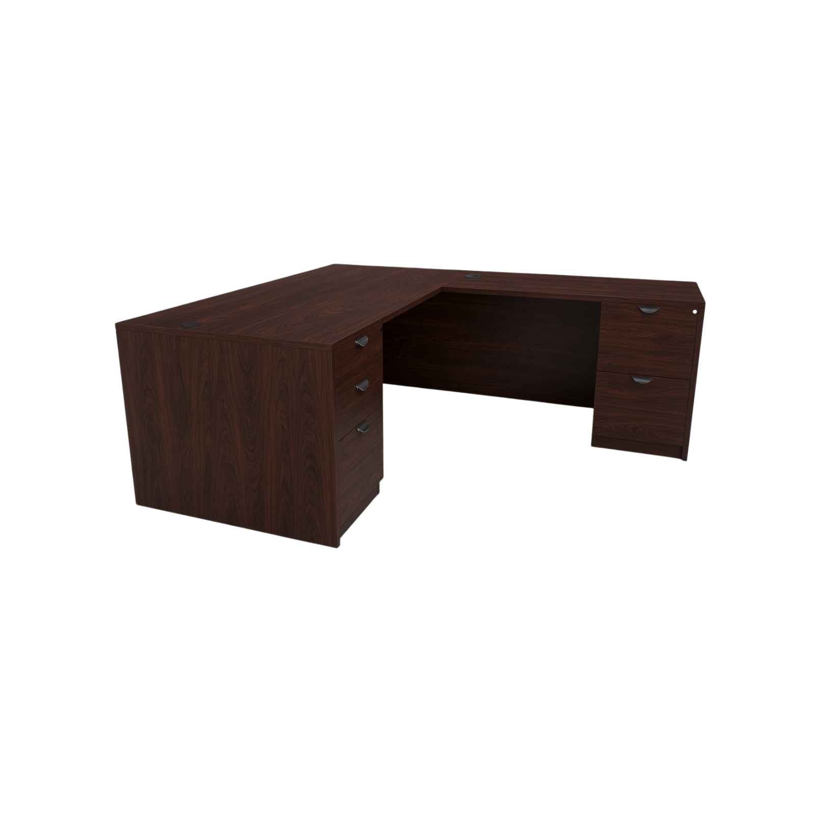 Carmel 71" L-Shaped Double Pedestal Desk