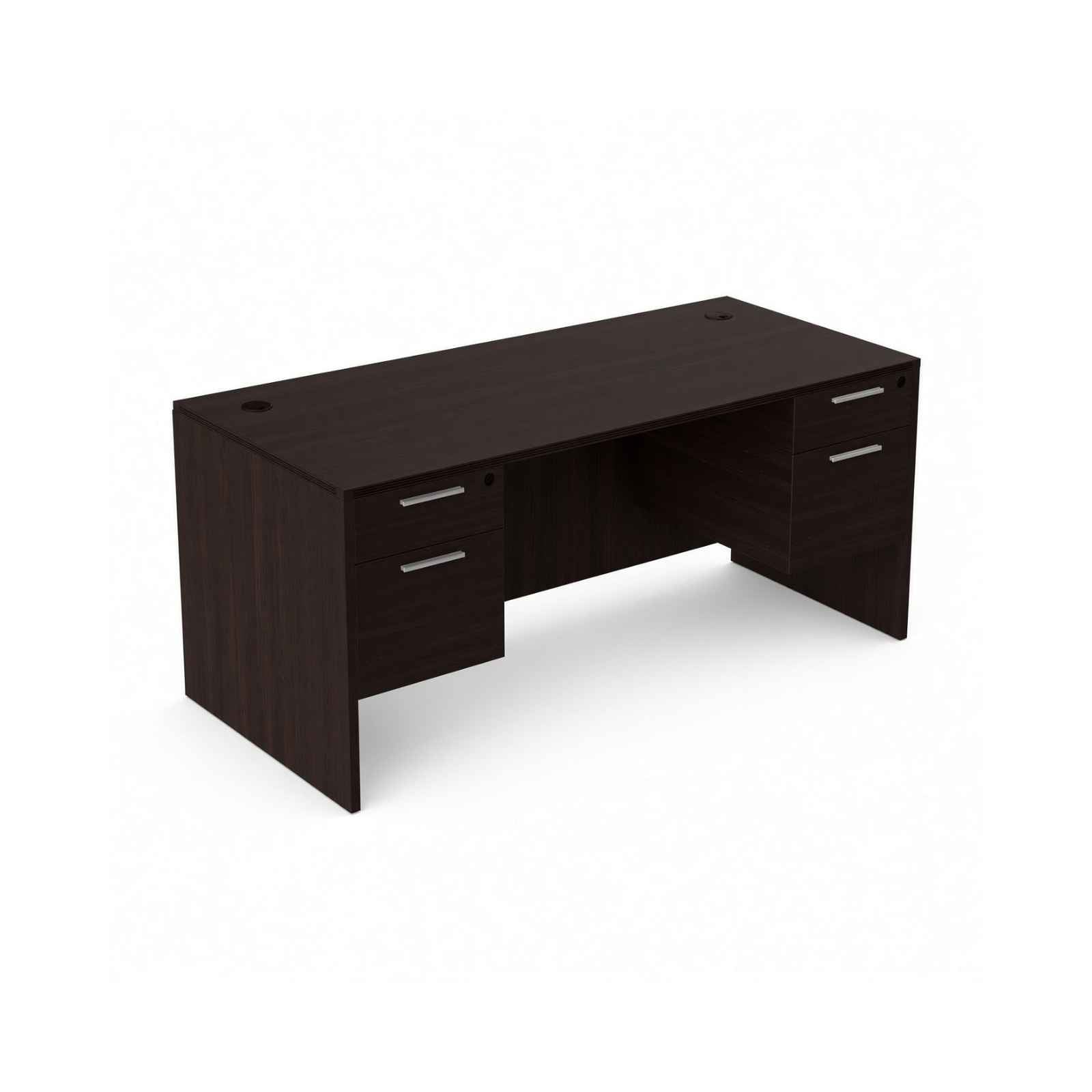 Carmel 71"W Storage Credenza with Suspended Double Pedestals