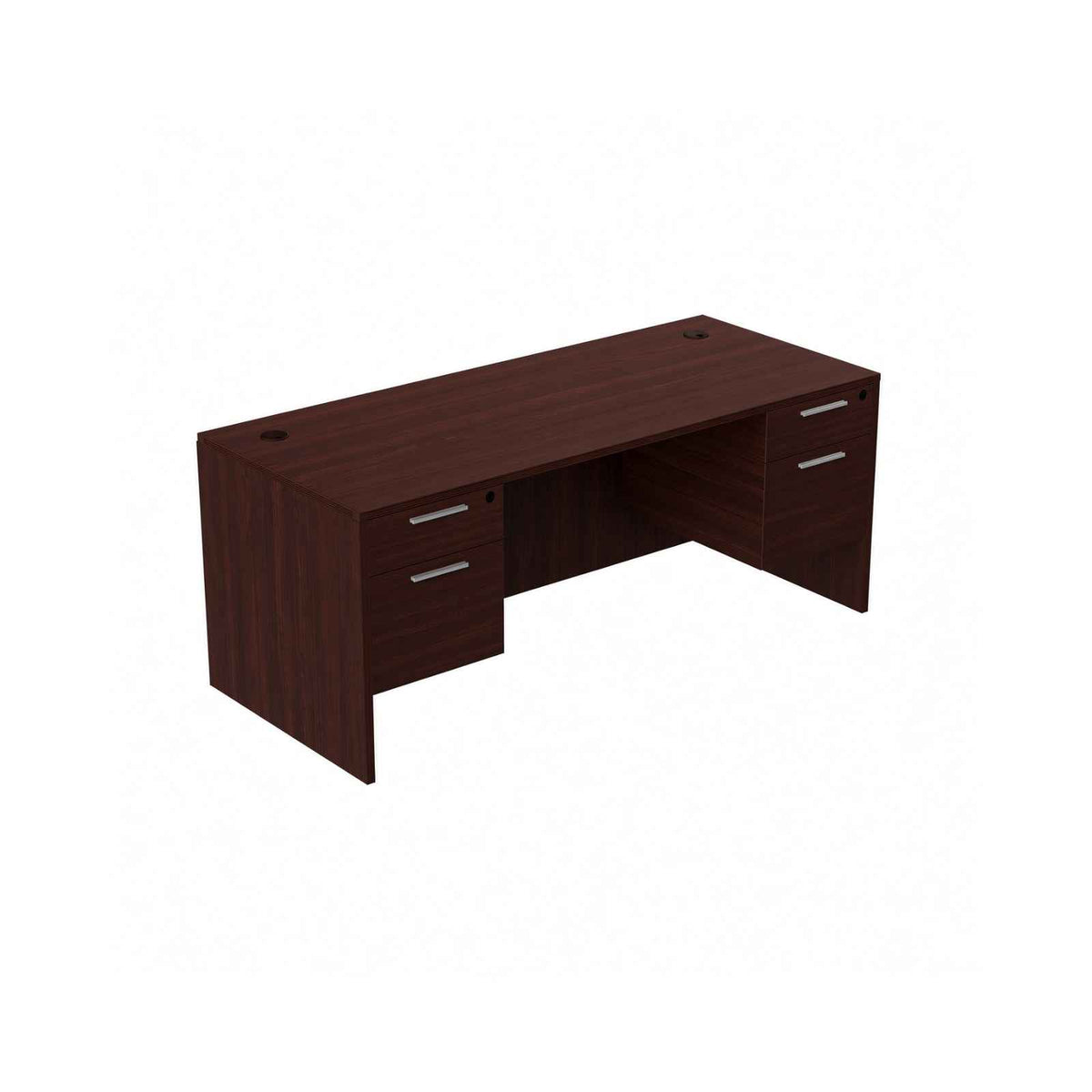 Carmel 71"W Storage Credenza with Suspended Double Pedestals