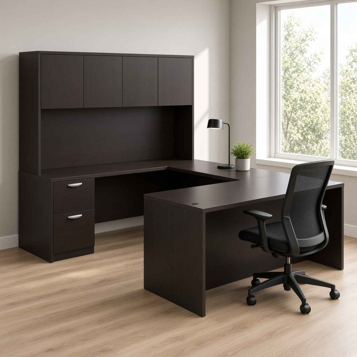 Carmel Executive U-Shaped Desk with Full Pedestals