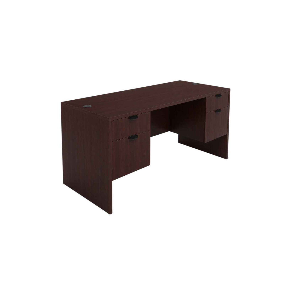 Carmel 60"W Suspended Double Pedestal Rectangular Desk