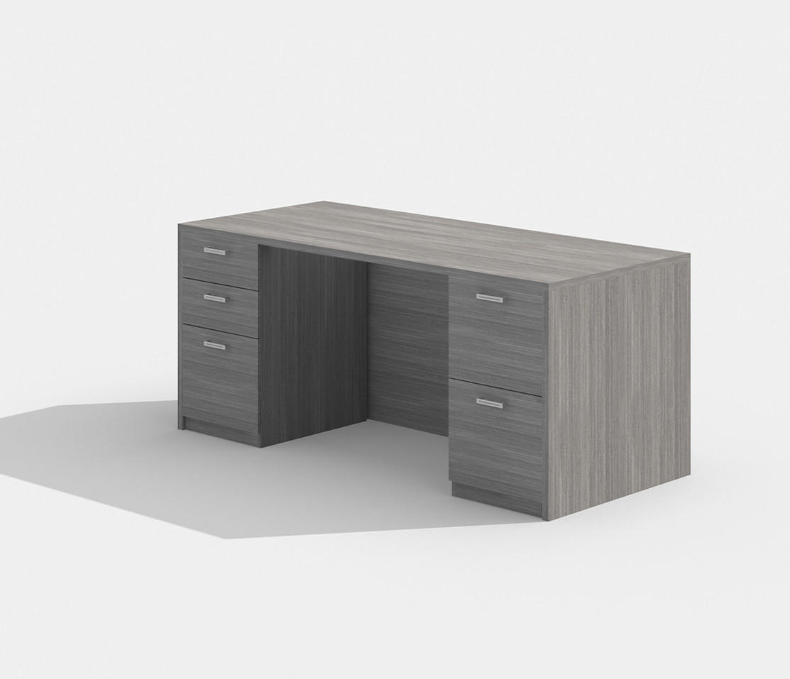 Bellagio 71"W Storage Credenza With Full Double Pedestals