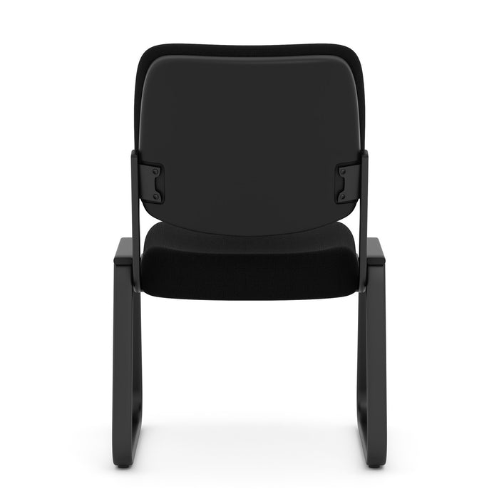 Armless sled base guest chair