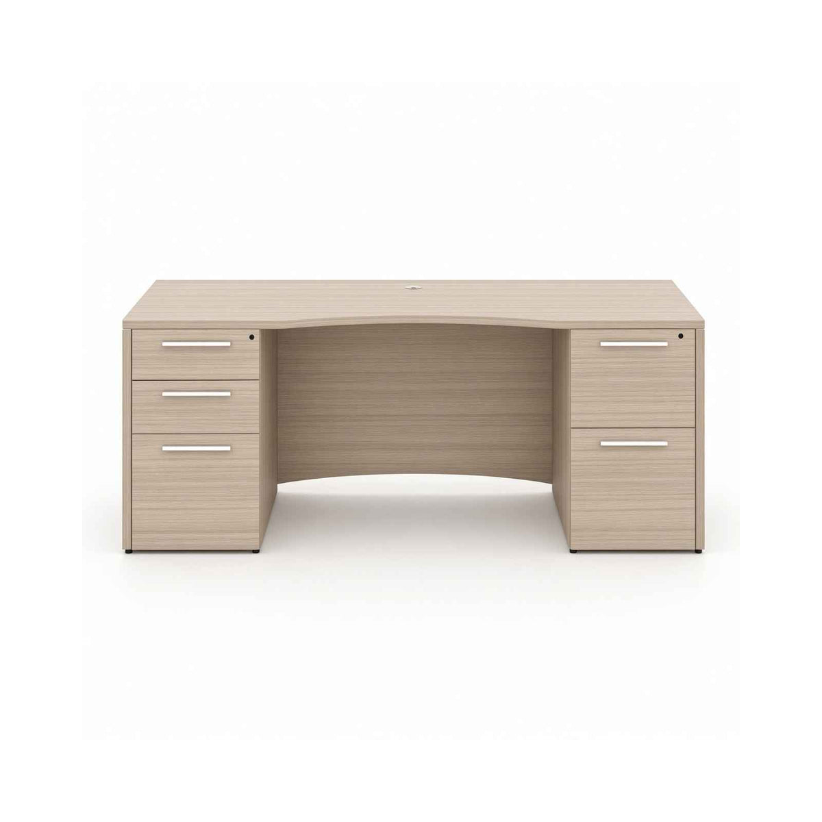Santa Monica 60"W Double Pedestal Rectangular Desk