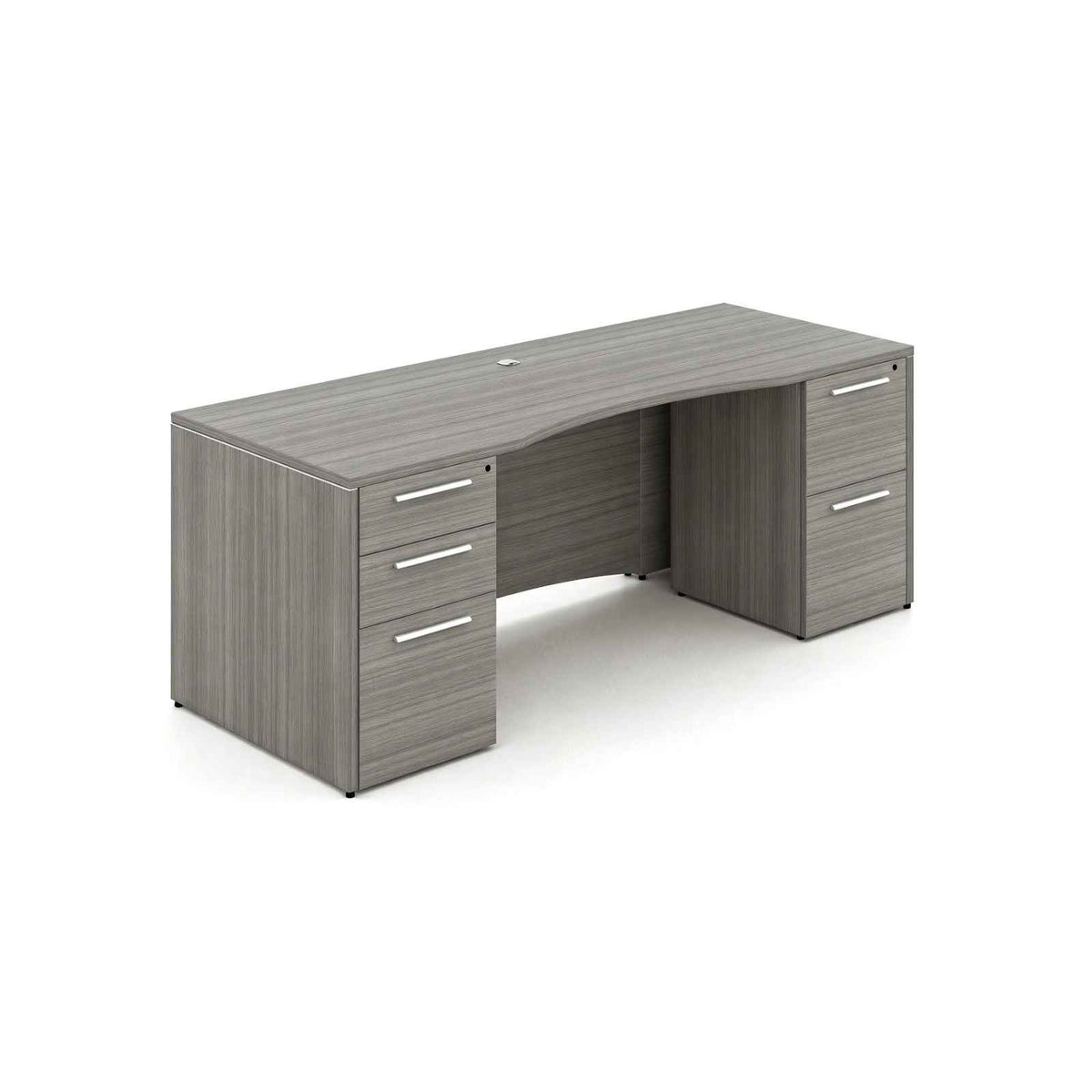 Santa Monica 60"W Double Pedestal Rectangular Desk