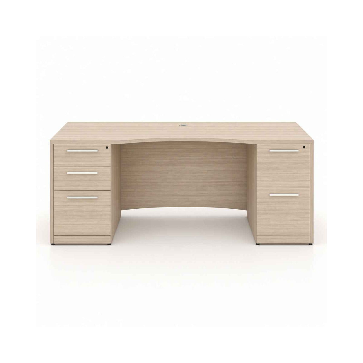 Santa Monica 72" W Double Pedestal Rectangular Desk