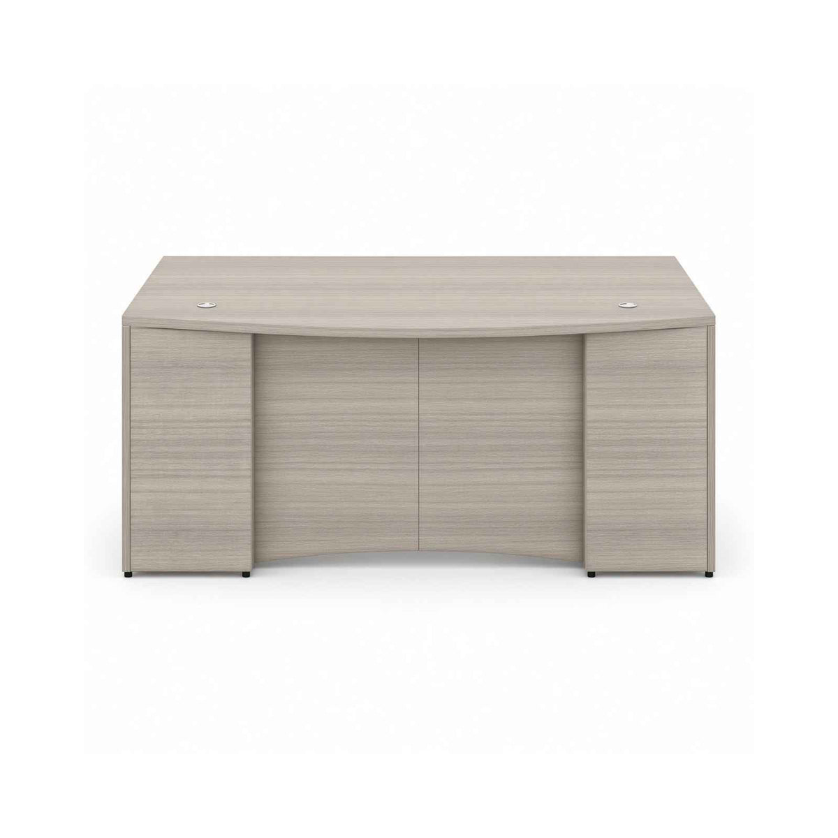 Santa Monica Bow Front U-Shaped Executive Desk with Laminate Modesty Panel