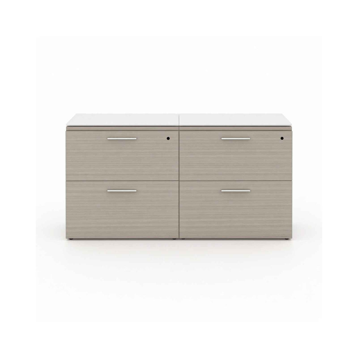 Santa Monica Lateral File Cabinet with Glass Tops