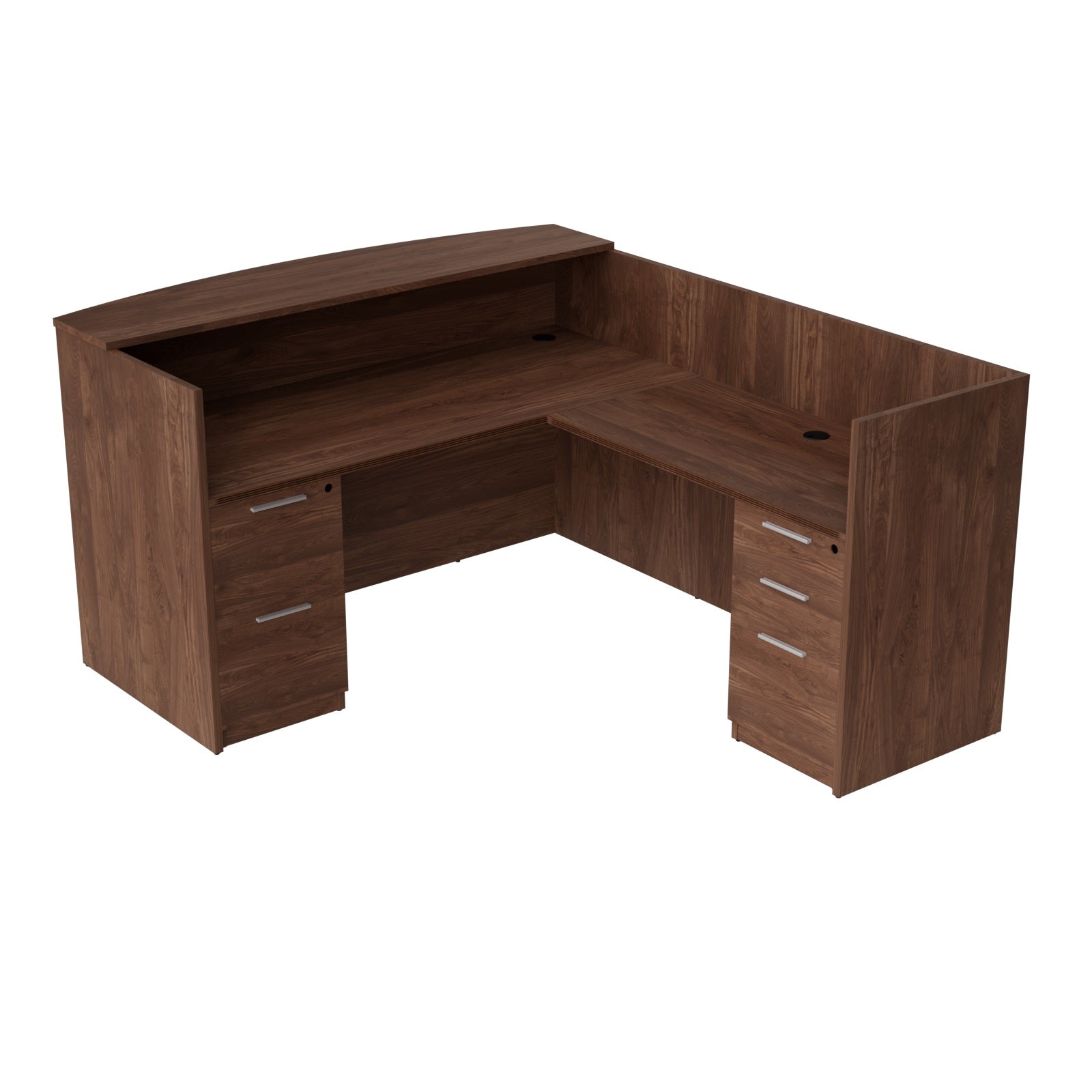 Bellagio L-Shaped Reception Desk with Transaction Counter