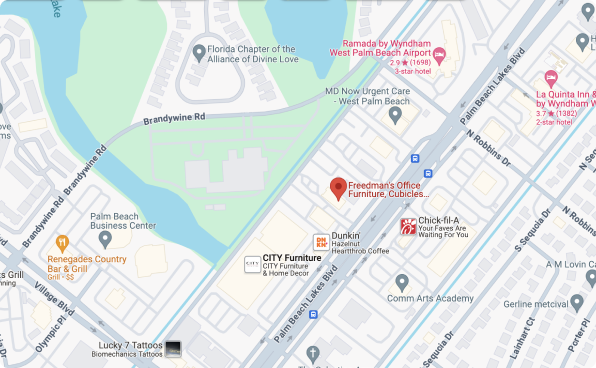Freedman's Office Furniture West Palm Beach Location