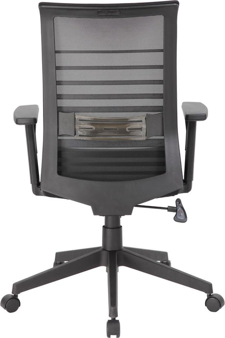 Bedarra Horizontal Mesh Back Task Chair | Black - Freedman's Office Furniture - Back Side