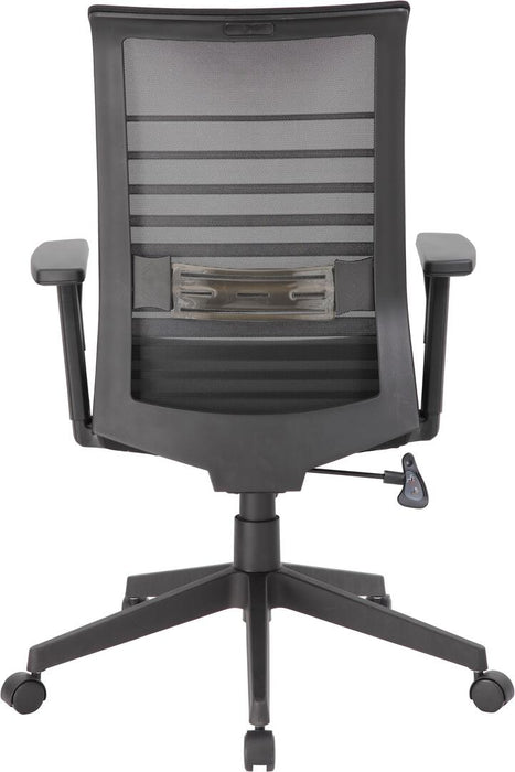 Bedarra Horizontal Mesh Back Task Chair | Black - Freedman's Office Furniture - Back Side