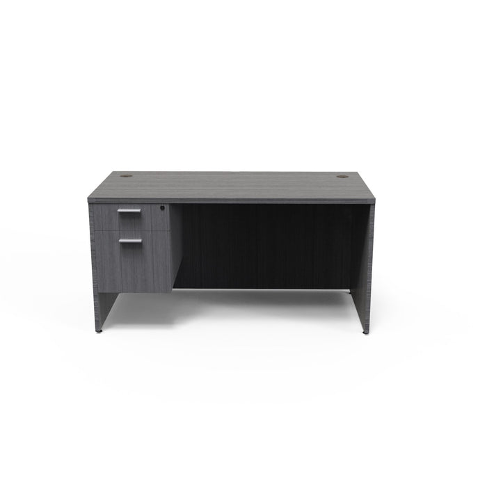Bellagio Single Pedestal Desk | 24”x48” - Freedman's Office Furniture - Inner Side