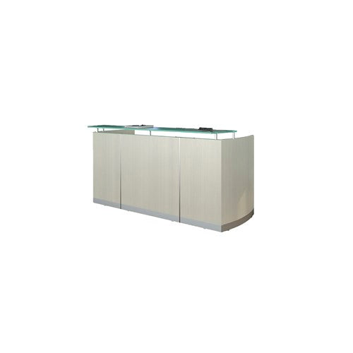 Malibu Reception Station - Freedman's Office Furniture - Textured Sea Salt