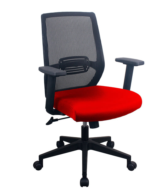 PAVIA | Red Task Chair w/ Mesh Back Office Furniture & Affordable Cubicles | Shop Online