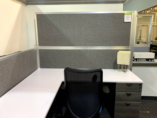 Visio L-Shaped Office Cubicle Panels - Freedman's Office Furniture - Main