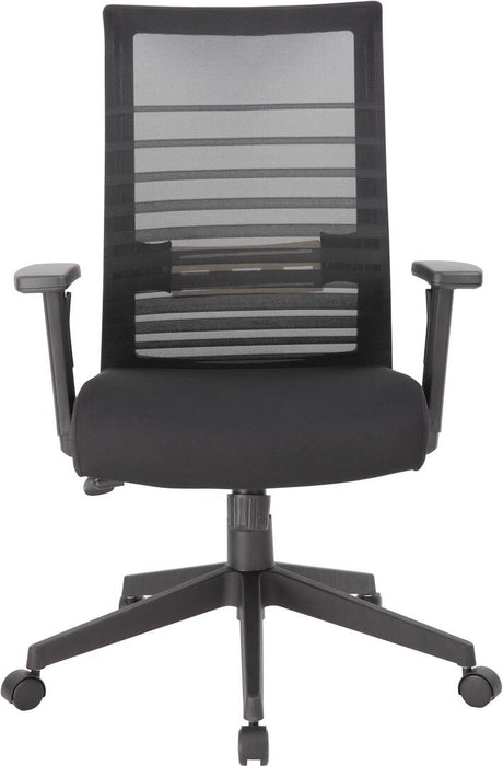 Bedarra Horizontal Mesh Back Task Chair | Black - Freedman's Office Furniture - Front Side