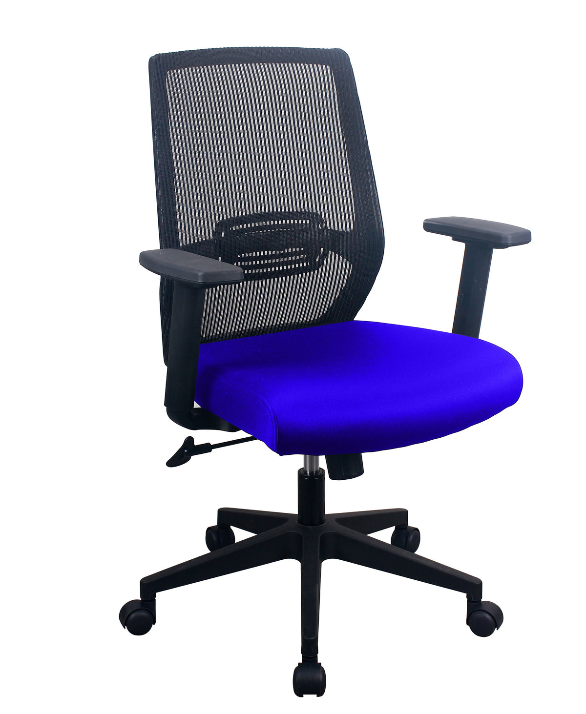 Blue and black deals office chair