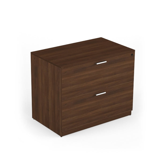 Walnut Storage Cabinet  2-Drawer Storage Organizer for Desk