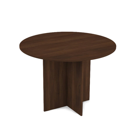 Bellagio Round Conference Office Table - Freedman's Office Furniture - Walnut