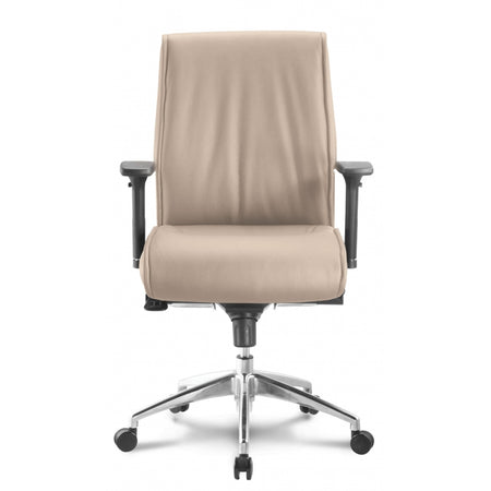 Altitude | Mid Back Executive Chair | Sand Leather Freedman's Office Furniture