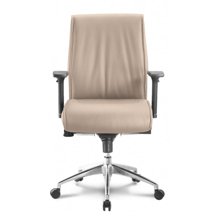 Altitude | Mid Back Executive Chair | Sand Leather Freedman's Office Furniture