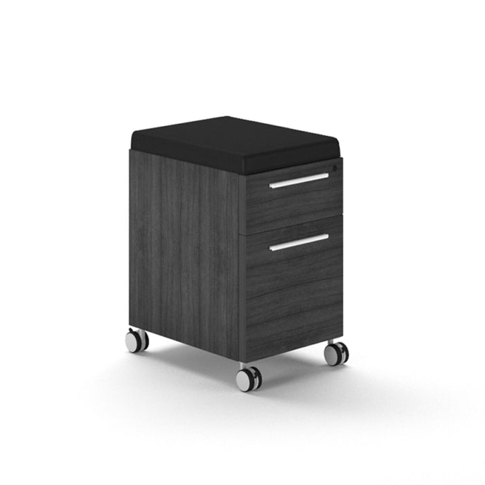 Santa Monica Deluxe Mobile Office Pedestal Box File - Freedman's Office Furniture - Grey