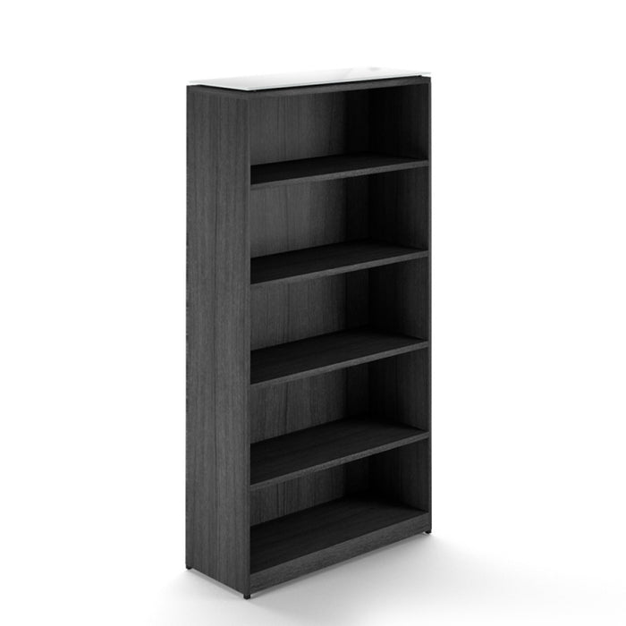 Santa Monica Full Height Office Bookcase | 71"H - Freedman's Office Furniture - Grey