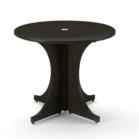 Santa Monica Round Meeting Table | 36" - Freedman's Office Furniture - Espresso