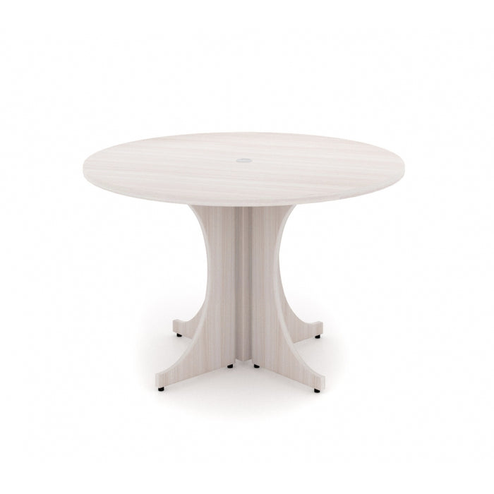 Santa Monica Round Office Meeting Table | 48” - Freedman's Office Furniture - Blanc de Gris