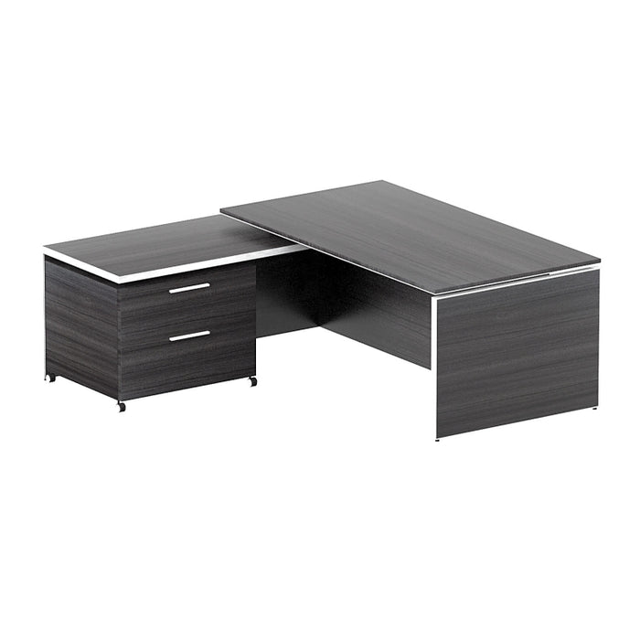 Santa Monica | Executive L-Shaped Desk | with Laminate Top | 72"x78" Freedman's Office Furniture